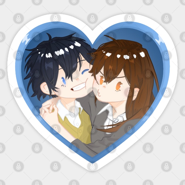 Horimiya loveee Sticker by Kirra